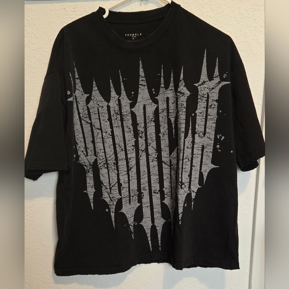 Black Graphic Men's Shirt